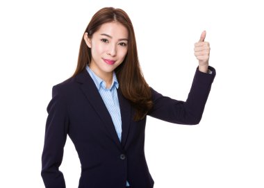 Takım elbise içinde Asya iş kadını