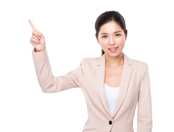 Mujer de negocios asiática en traje de negocios — Foto de Stock