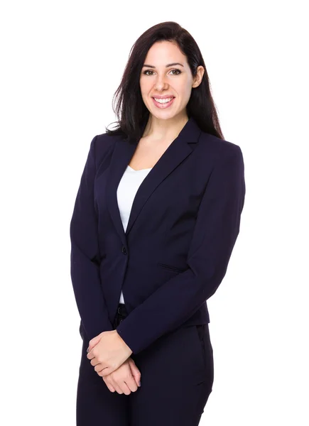 Caucasian businesswoman in business suit — Stock Photo, Image