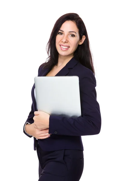 Caucasian businesswoman in business suit — Stock Photo, Image