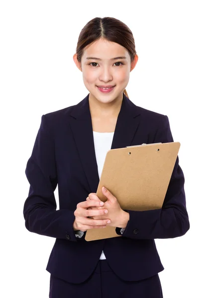 Mujer de negocios asiática en traje de negocios — Foto de Stock