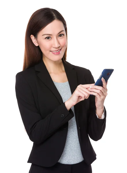 Mujer de negocios asiática en traje de negocios — Foto de Stock