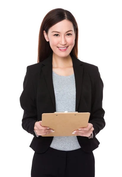 Mujer de negocios asiática en traje de negocios — Foto de Stock