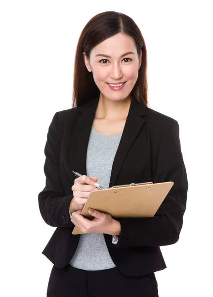 Asian businesswoman in business suit — Stock Photo, Image