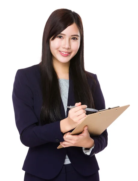 Asiatiska affärskvinna i kostym — Stockfoto