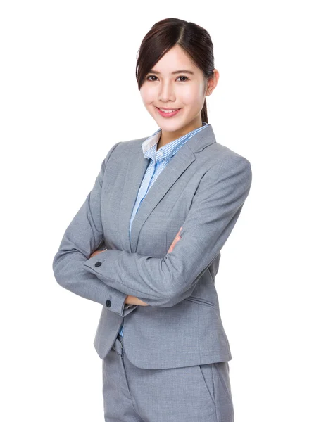 Mujer de negocios asiática en traje de negocios —  Fotos de Stock