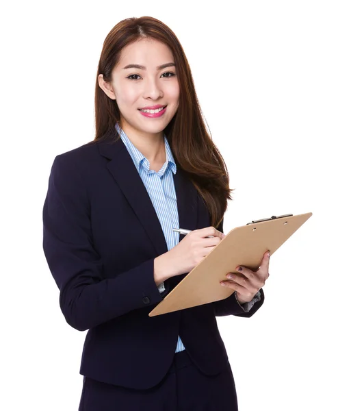 Asian businesswoman in business suit — Stock Photo, Image