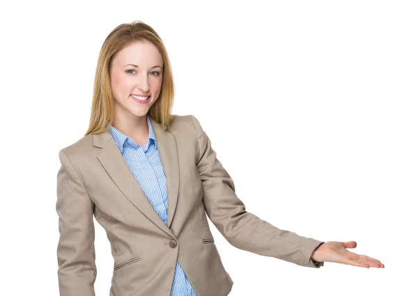 Caucasian businesswoman in business suit Stock Photo