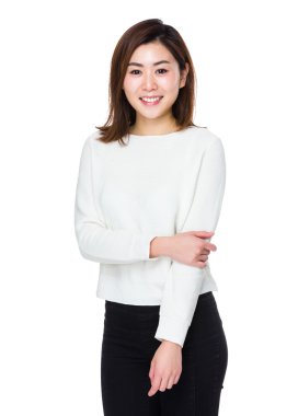 Asyalı genç güzel kadın