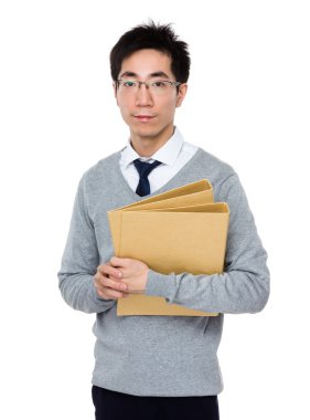 işadamı ile klasör