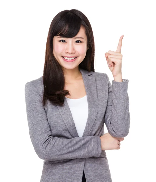 Mujer de negocios asiática con traje de negocios — Foto de Stock