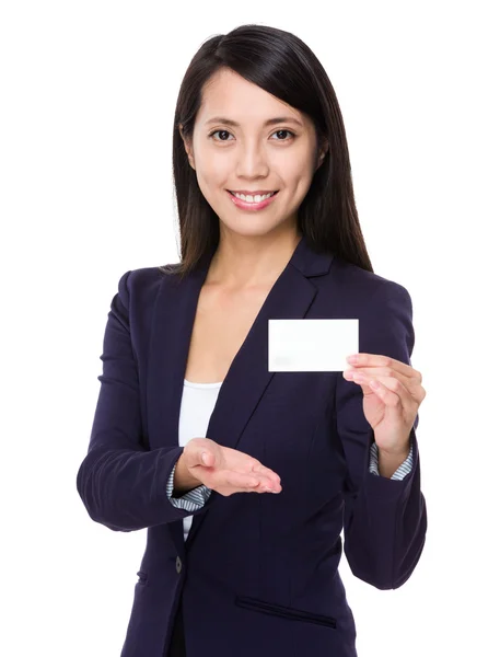 Asian Businesswoman in black suit — Stock Photo, Image