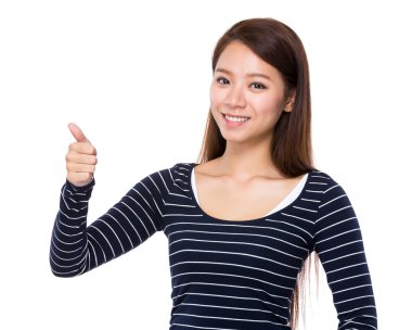 başparmak ile kadın