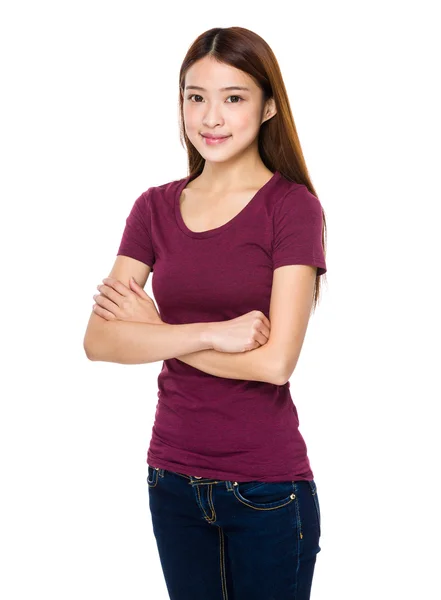 Asiatiska ung vacker kvinna — Stockfoto