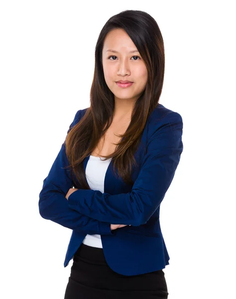 Азіатська бізнес-леді в діловому костюмі — стокове фото