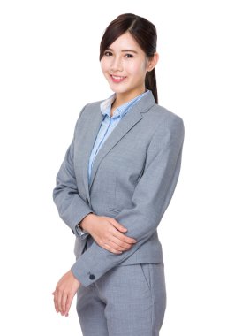 Takım elbise içinde Asya iş kadını