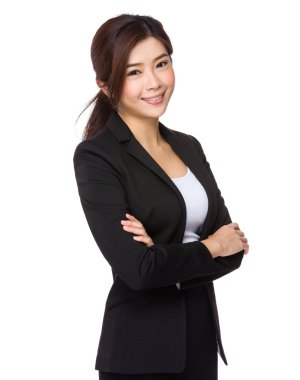 Takım elbise içinde Asya iş kadını