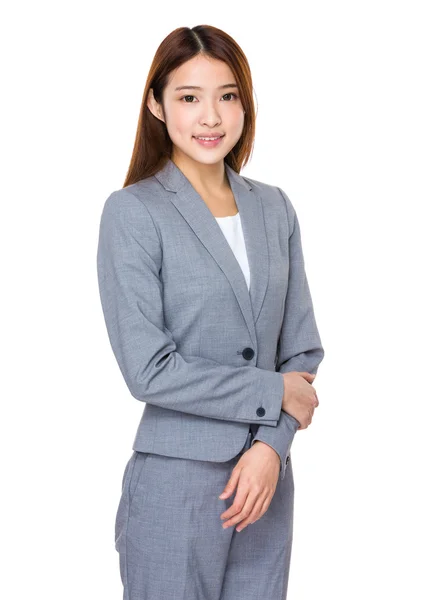 Asijské podnikatelka v obleku — Stock fotografie