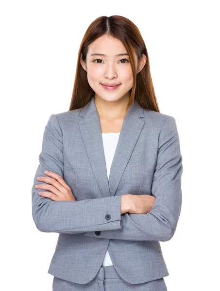 Asiatico businesswoman in business suit — Foto Stock