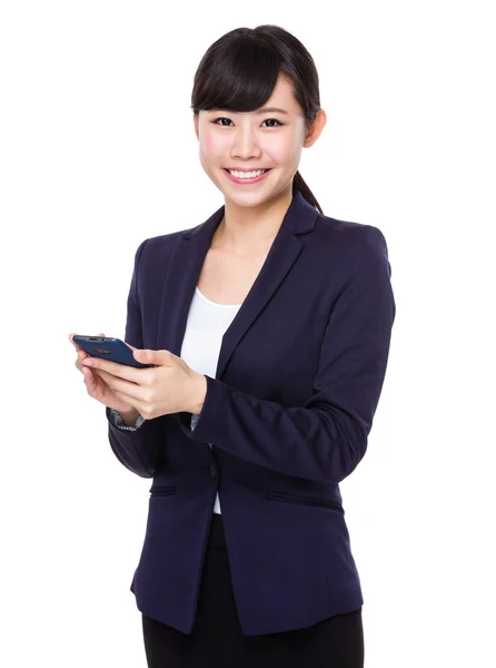 Mujer de negocios asiática en traje de negocios — Foto de Stock