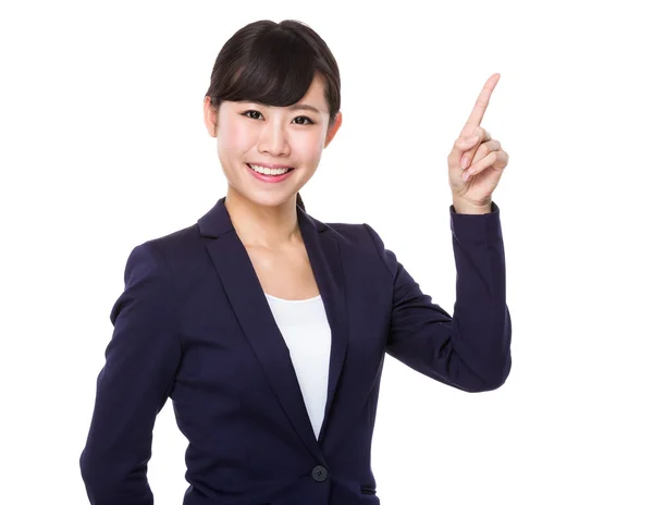 Mujer de negocios asiática en traje de negocios — Foto de Stock