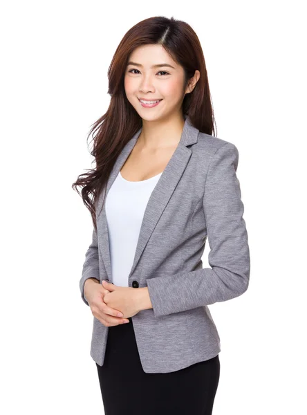 Asiatique femme d'affaires en costume d'affaires — Photo