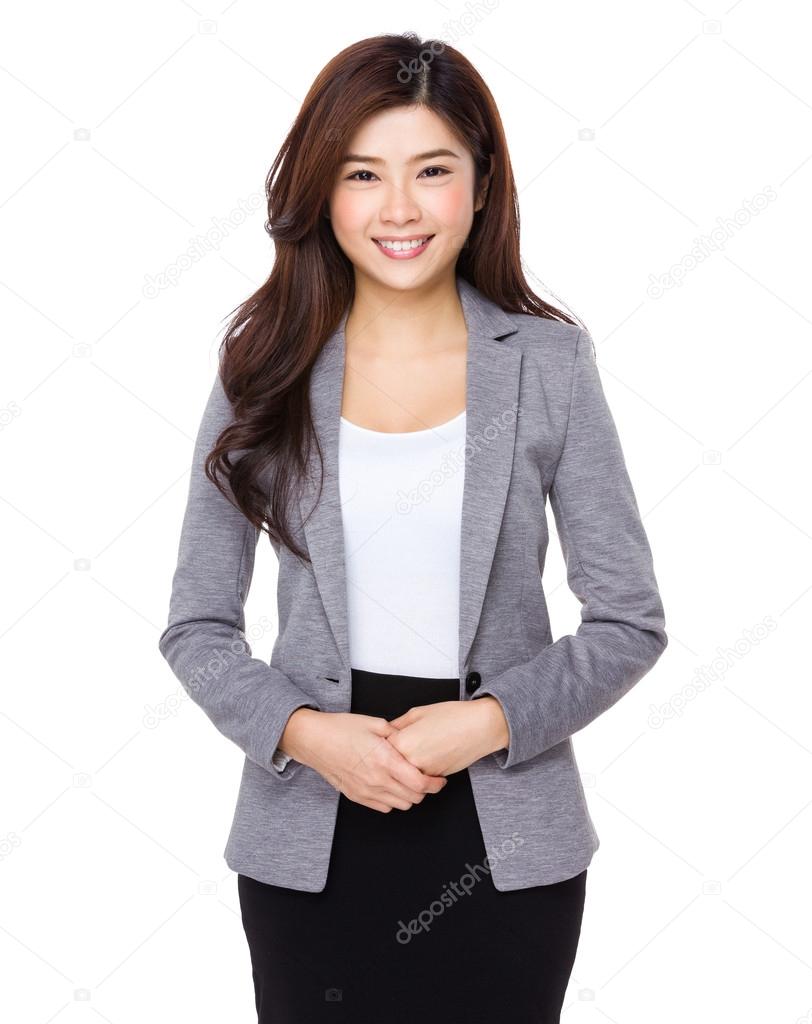Asian businesswoman in business suit