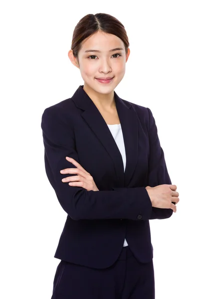 Businesswoman with arms crossed — Stock Photo, Image