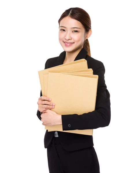 Mujer de negocios asiática en traje de negocios — Foto de Stock