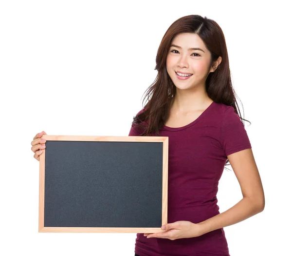 Asian woman in red t shirt — Stock Photo, Image