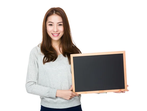 Asian woman in gray sweater — Stock Photo, Image