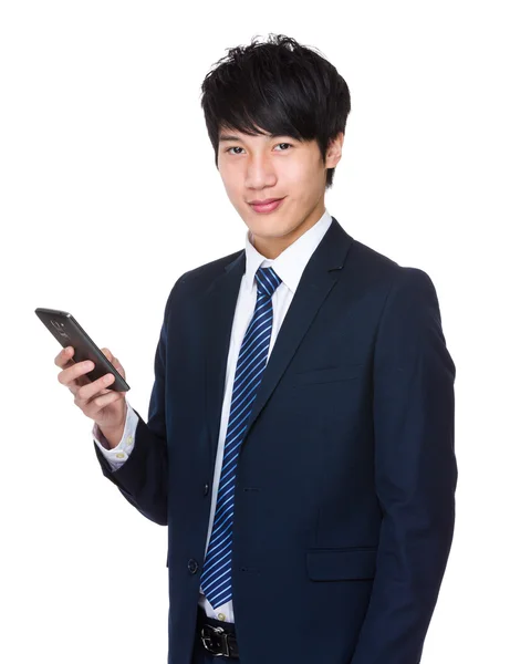 Азиатский бизнесмен в деловом костюме — стоковое фото