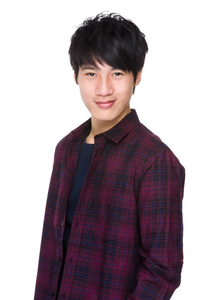 Asiatique homme en plaid chemise — Photo