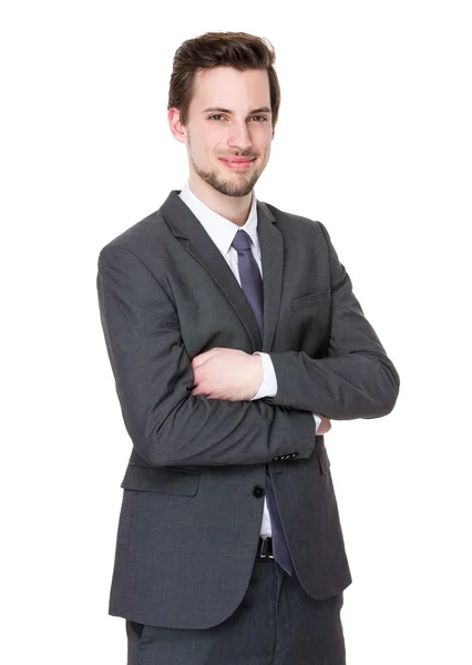 Handsome businessman in business suit — Stock Photo, Image