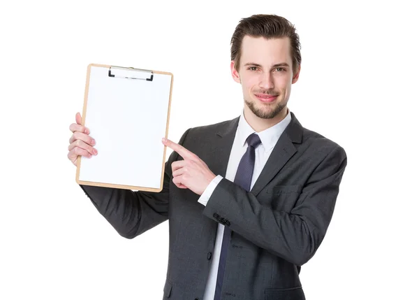 Hombre de negocios guapo en traje de negocios — Foto de Stock