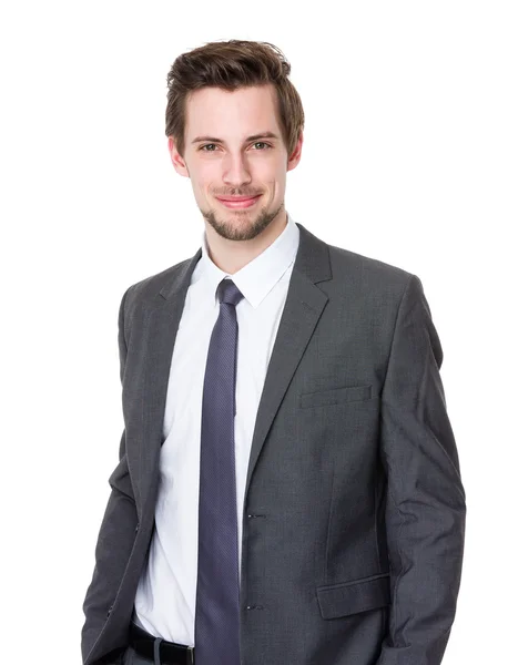 Handsome businessman in business suit — Stock Photo, Image