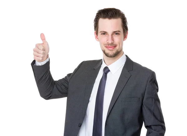 Handsome businessman in business suit — Stock Photo, Image