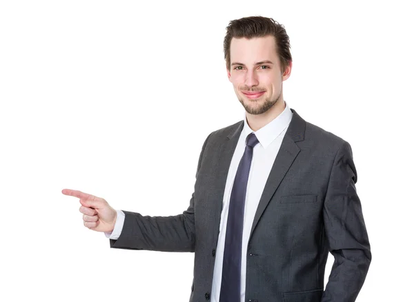 Handsome businessman in business suit — Stock Photo, Image