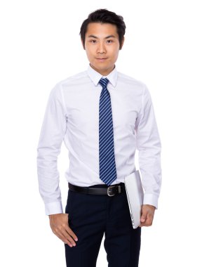 Asya genç yakışıklı emin iş adamı