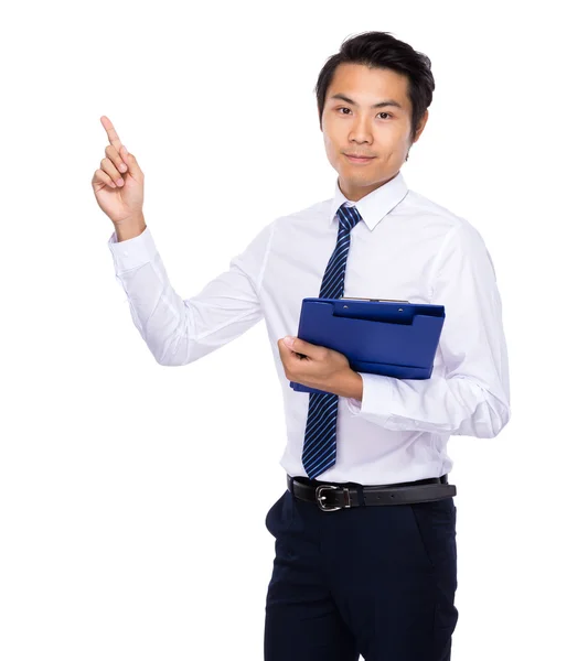 Азиатский молодой привлекательный уверенный бизнесмен — стоковое фото