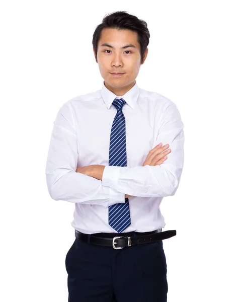 Asian young handsome confident businessman — Stock Photo, Image