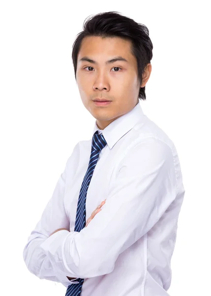 Asian young handsome confident businessman — Stock Photo, Image