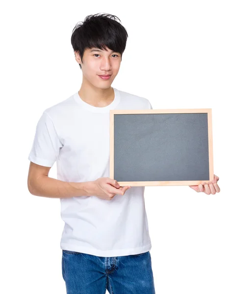 Asiatische schöner Mann in weißem T-Shirt — Stockfoto