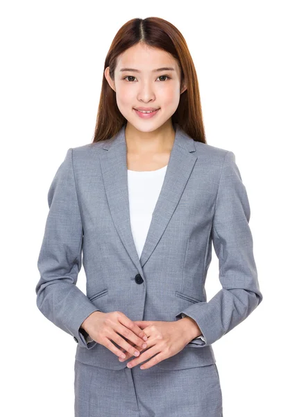 Asian young businesswoman in busines suit — Stock Photo, Image