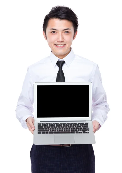 Asiático guapo hombre de negocios en blanco camisa — Foto de Stock