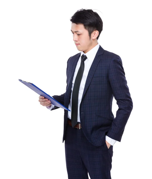 Asiático guapo empresario en traje de negocios — Foto de Stock