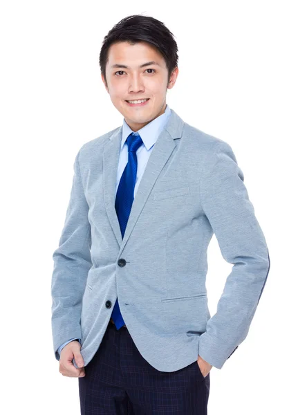 Asian handsome businessman in business suit — Stock Photo, Image