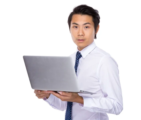 Asiático guapo hombre de negocios en blanco camisa —  Fotos de Stock