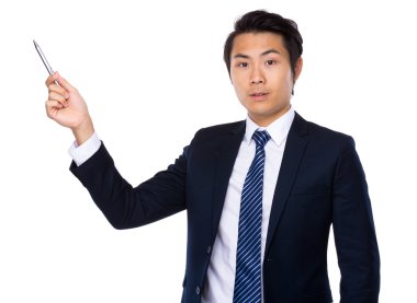 Asya yakışıklı iş adamı takım elbise