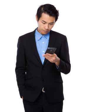 Asya yakışıklı iş adamı takım elbise